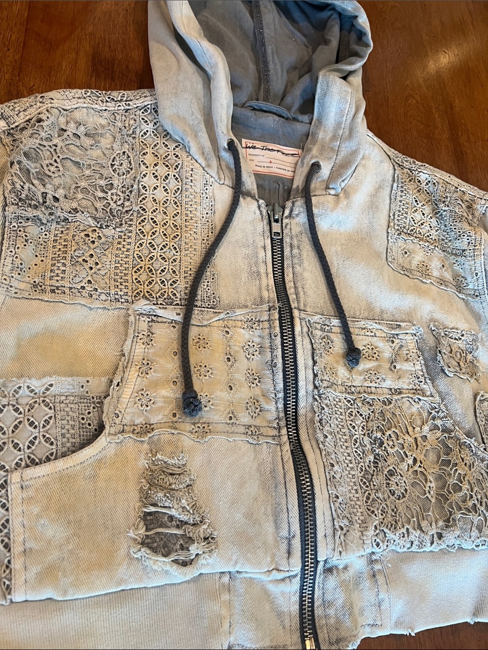 We The Free Mazzie Denim Bomber Jacket - Picture 8 of 16
